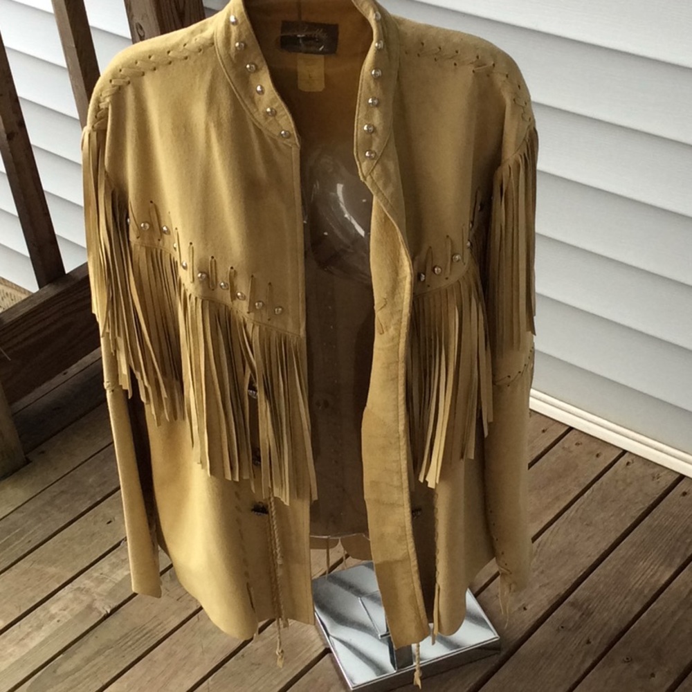 Leather sportswear jacket